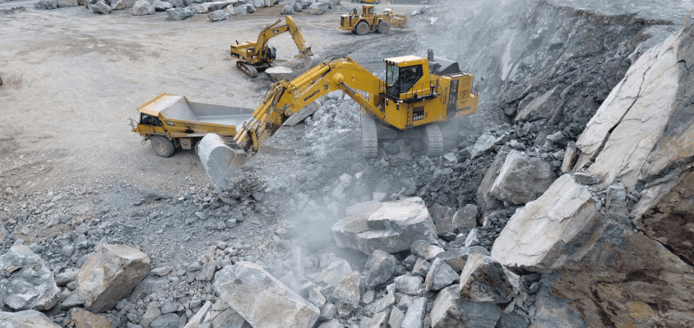 haul trucks and excavators