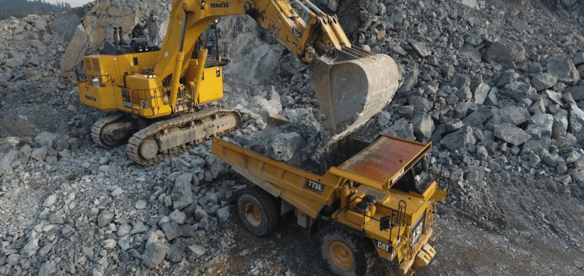 Excavator and Haul Truck